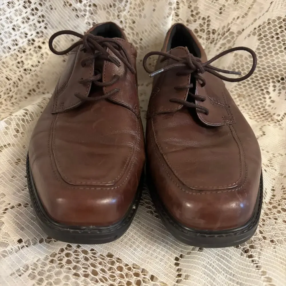 Bostonian Flexlite Men's US 9.5 M Brown Leather Derby Dress Shoes